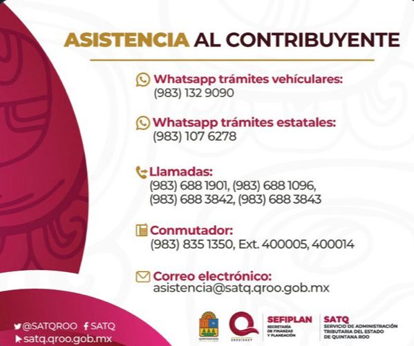 Asistencia al Contribuyente - datos de contacto